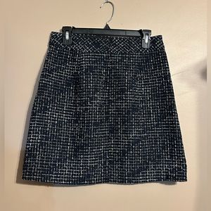 J Crew A-line tweed skirt